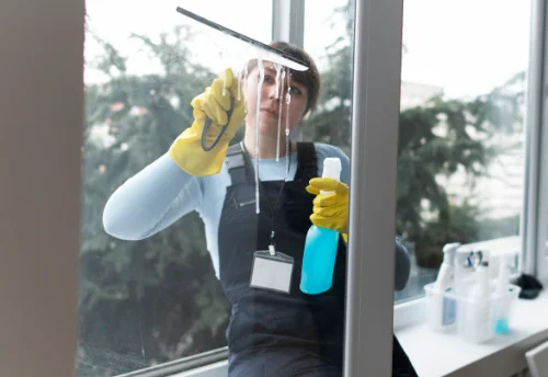 Nettoyage de vitres intérieures et extérieures à la Geneytouse